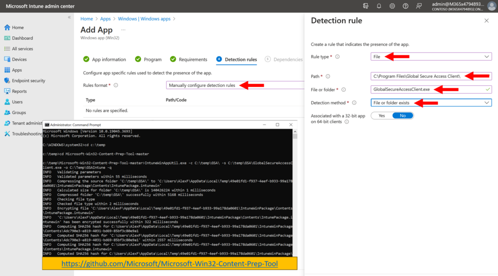 Deploying the GSA client via Intune